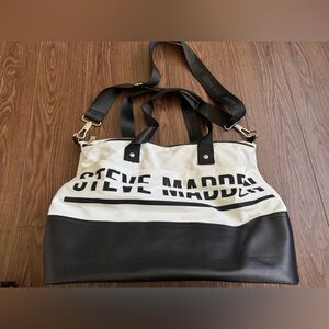 Steve Madden Monochrome Logo Tote